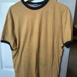 Old Navy Yellow Ringer Tee